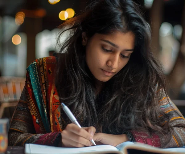 student studying at OET coaching centre in Kerala